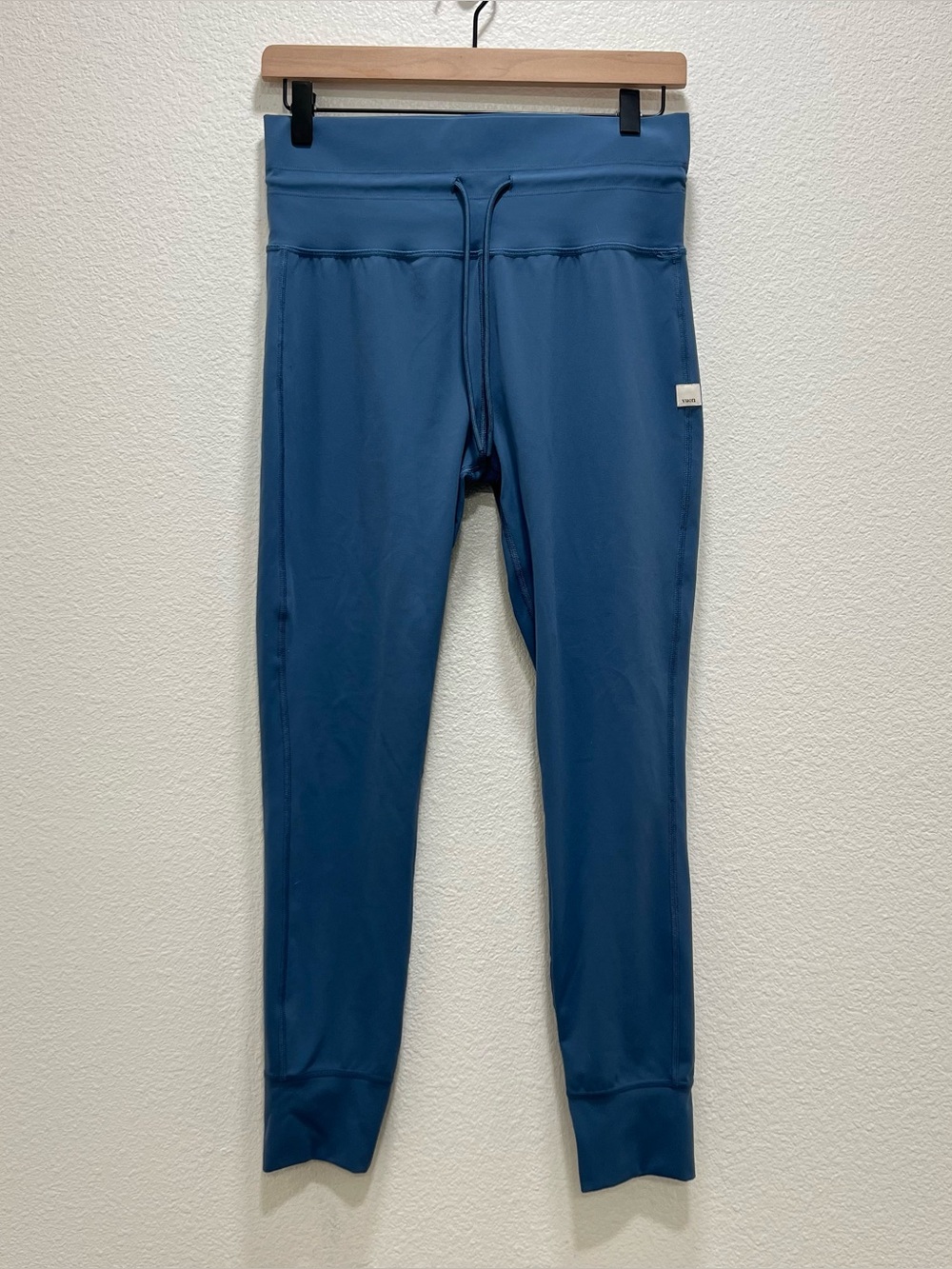 Vuori Daily Legging Isle Blue Women Size Large Gym Workout Drawstring